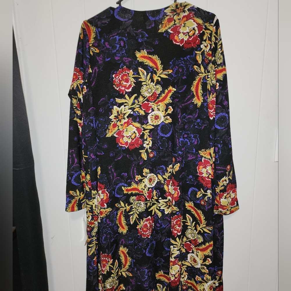 LuLaRoe NWT Gorgeous Floral Duster - Picture 7 of 14